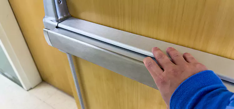 Installing a Push Bar on a Door Palm Bay